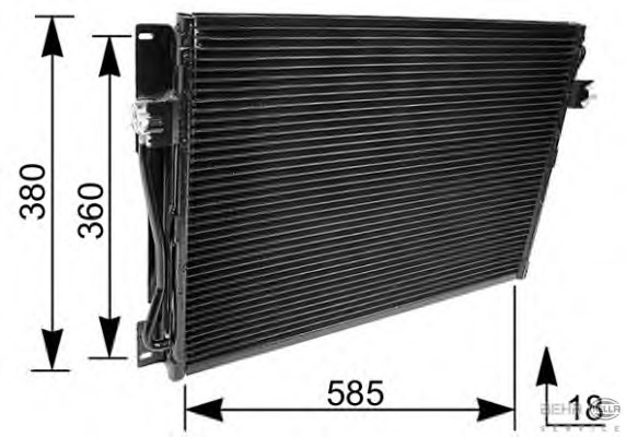 Condensator, climatizare 8FC 351 036-091 BEHR HELLA SERVICE - Radiator clima Condensator, climatizare 8FC 351 036-091 BEHR HELLA SERVICE - Radiator clima