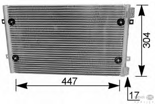 Condensator, climatizare 8FC 351 036-271 BEHR HELLA SERVICE - Radiator clima