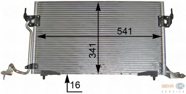 Condensator, climatizare 8FC 351 036-401 BEHR HELLA SERVICE - Radiator clima Condensator, climatizare 8FC 351 036-401 BEHR HELLA SERVICE - Radiator clima