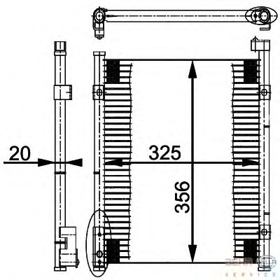 Condensator, climatizare 8FC 351 037-021 BEHR HELLA SERVICE - Radiator clima Condensator, climatizare 8FC 351 037-021 BEHR HELLA SERVICE - Radiator clima