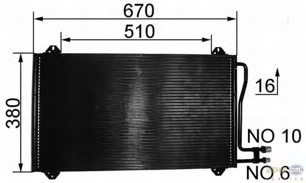 Condensator, climatizare 8FC 351 037-161 BEHR HELLA SERVICE - Radiator clima Condensator, climatizare 8FC 351 037-161 BEHR HELLA SERVICE - Radiator clima
