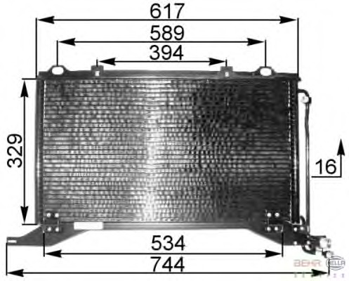 Condensator, climatizare 8FC 351 037-171 BEHR HELLA SERVICE - Radiator clima Condensator, climatizare 8FC 351 037-171 BEHR HELLA SERVICE - Radiator clima