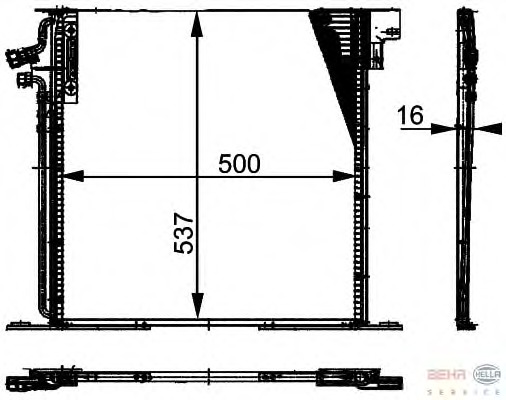 Condensator, climatizare 8FC 351 037-341 BEHR HELLA SERVICE - Radiator clima Condensator, climatizare 8FC 351 037-341 BEHR HELLA SERVICE - Radiator clima