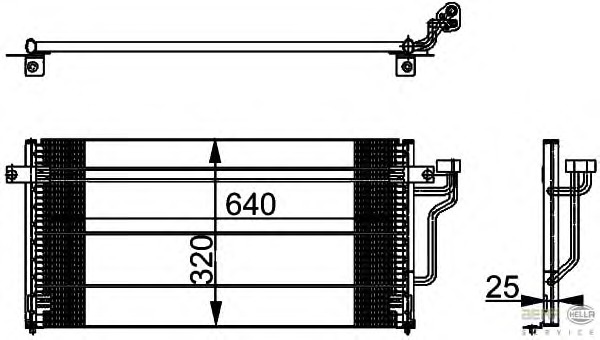 Condensator, climatizare 8FC 351 037-371 BEHR HELLA SERVICE - Radiator clima Condensator, climatizare 8FC 351 037-371 BEHR HELLA SERVICE - Radiator clima