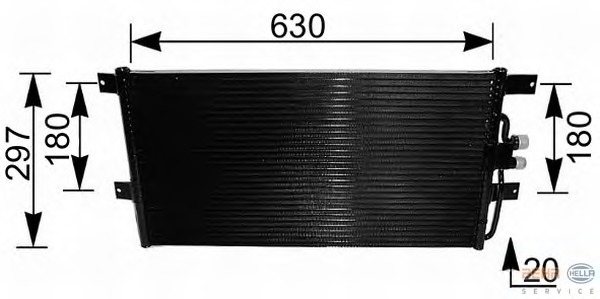 Condensator, climatizare 8FC 351 037-431 BEHR HELLA SERVICE - Radiator clima Condensator, climatizare 8FC 351 037-431 BEHR HELLA SERVICE - Radiator clima