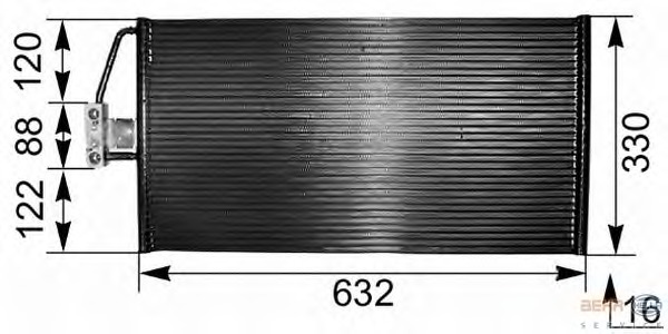 Condensator, climatizare 8FC 351 038-801 BEHR HELLA SERVICE - Radiator clima