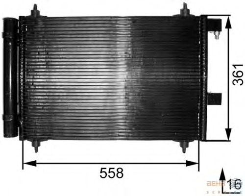Condensator, climatizare 8FC 351 300-251 BEHR HELLA SERVICE - Radiator clima Condensator, climatizare 8FC 351 300-251 BEHR HELLA SERVICE - Radiator clima
