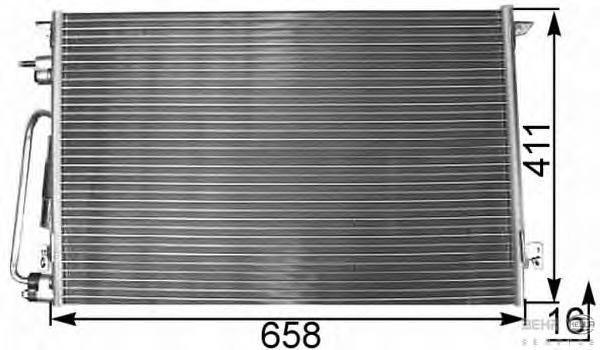 Condensator, climatizare 8FC 351 300-311 BEHR HELLA SERVICE - Radiator clima Condensator, climatizare 8FC 351 300-311 BEHR HELLA SERVICE - Radiator clima
