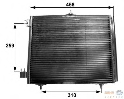 Condensator, climatizare 8FC 351 300-371 BEHR HELLA SERVICE - Radiator clima Condensator, climatizare 8FC 351 300-371 BEHR HELLA SERVICE - Radiator clima