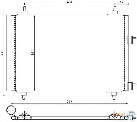 Condensator, climatizare 8FC 351 300-671 BEHR HELLA SERVICE - Radiator clima Condensator, climatizare 8FC 351 300-671 BEHR HELLA SERVICE - Radiator clima