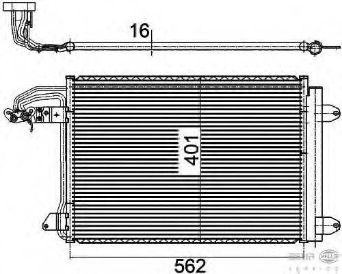 Condensator, climatizare 8FC 351 301-041 BEHR HELLA SERVICE - Radiator clima Condensator, climatizare 8FC 351 301-041 BEHR HELLA SERVICE - Radiator clima