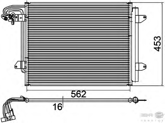 Condensator, climatizare 8FC 351 301-054 BEHR HELLA SERVICE - Radiator clima Condensator, climatizare 8FC 351 301-054 BEHR HELLA SERVICE - Radiator clima
