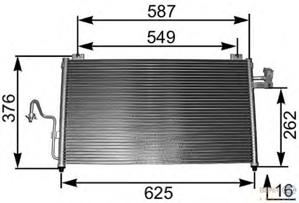 Condensator, climatizare 8FC 351 301-091 BEHR HELLA SERVICE - Radiator clima Condensator, climatizare 8FC 351 301-091 BEHR HELLA SERVICE - Radiator clima