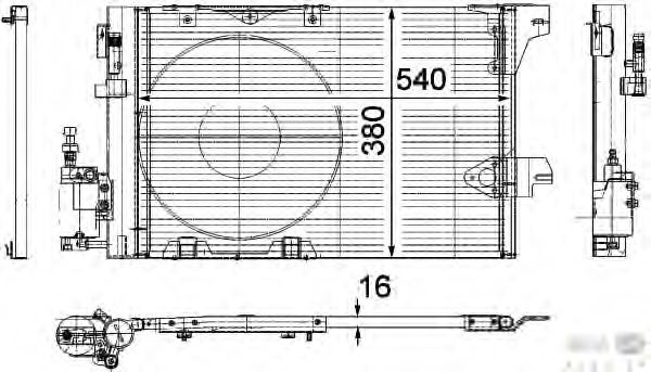 Condensator, climatizare 8FC 351 301-241 BEHR HELLA SERVICE - Radiator clima Condensator, climatizare 8FC 351 301-241 BEHR HELLA SERVICE - Radiator clima