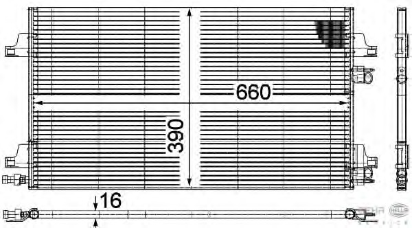 Condensator, climatizare 8FC 351 301-644 BEHR HELLA SERVICE - Radiator clima Condensator, climatizare 8FC 351 301-644 BEHR HELLA SERVICE - Radiator clima
