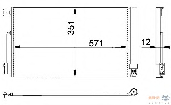 Condensator, climatizare 8FC 351 301-651 BEHR HELLA SERVICE - Radiator clima Condensator, climatizare 8FC 351 301-651 BEHR HELLA SERVICE - Radiator clima