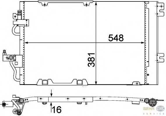 Condensator, climatizare 8FC 351 301-771 BEHR HELLA SERVICE - Radiator clima Condensator, climatizare 8FC 351 301-771 BEHR HELLA SERVICE - Radiator clima