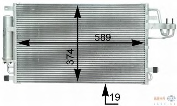 Condensator, climatizare 8FC 351 302-361 BEHR HELLA SERVICE - Radiator clima Condensator, climatizare 8FC 351 302-361 BEHR HELLA SERVICE - Radiator clima