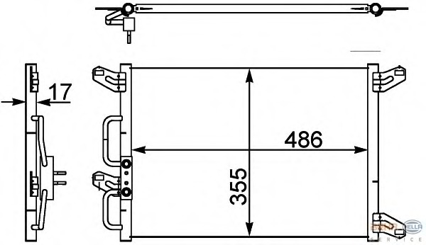 Condensator, climatizare 8FC 351 302-411 BEHR HELLA SERVICE - Radiator clima Condensator, climatizare 8FC 351 302-411 BEHR HELLA SERVICE - Radiator clima