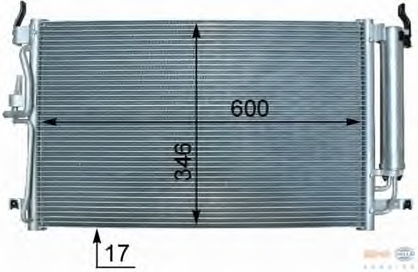 Condensator, climatizare 8FC 351 302-681 BEHR HELLA SERVICE - Radiator clima Condensator, climatizare 8FC 351 302-681 BEHR HELLA SERVICE - Radiator clima