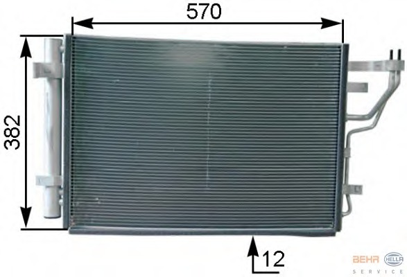 Condensator, climatizare 8FC 351 303-211 BEHR HELLA SERVICE - Radiator clima Condensator, climatizare 8FC 351 303-211 BEHR HELLA SERVICE - Radiator clima