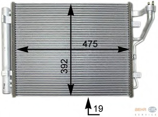 Condensator, climatizare 8FC 351 303-221 BEHR HELLA SERVICE - Radiator clima Condensator, climatizare 8FC 351 303-221 BEHR HELLA SERVICE - Radiator clima