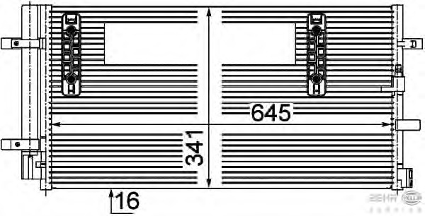 Condensator, climatizare 8FC 351 303-504 BEHR HELLA SERVICE - Radiator clima Condensator, climatizare 8FC 351 303-504 BEHR HELLA SERVICE - Radiator clima