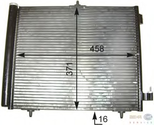 Condensator, climatizare 8FC 351 303-541 BEHR HELLA SERVICE - Radiator clima Condensator, climatizare 8FC 351 303-541 BEHR HELLA SERVICE - Radiator clima