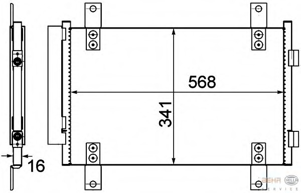 Condensator, climatizare 8FC 351 303-611 BEHR HELLA SERVICE - Radiator clima Condensator, climatizare 8FC 351 303-611 BEHR HELLA SERVICE - Radiator clima