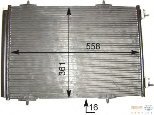 Condensator, climatizare 8FC 351 303-661 BEHR HELLA SERVICE - Radiator clima Condensator, climatizare 8FC 351 303-661 BEHR HELLA SERVICE - Radiator clima