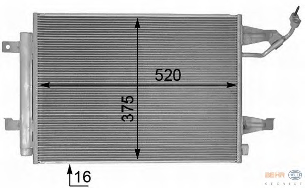 Condensator, climatizare 8FC 351 304-761 BEHR HELLA SERVICE - Radiator clima Condensator, climatizare 8FC 351 304-761 BEHR HELLA SERVICE - Radiator clima