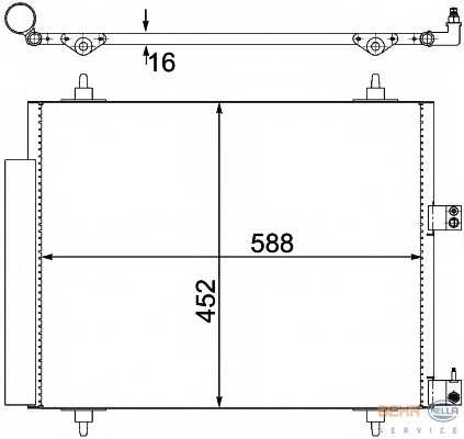 Condensator, climatizare 8FC 351 305-221 BEHR HELLA SERVICE - Radiator clima Condensator, climatizare 8FC 351 305-221 BEHR HELLA SERVICE - Radiator clima