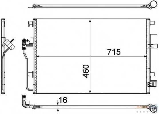 Condensator, climatizare 8FC 351 307-641 BEHR HELLA SERVICE - Radiator clima Condensator, climatizare 8FC 351 307-641 BEHR HELLA SERVICE - Radiator clima