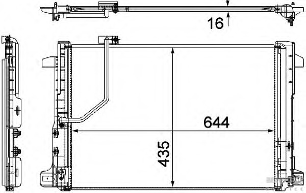 Condensator, climatizare 8FC 351 307-651 BEHR HELLA SERVICE - Radiator clima Condensator, climatizare 8FC 351 307-651 BEHR HELLA SERVICE - Radiator clima