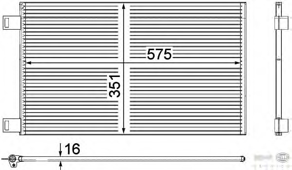 Condensator, climatizare 8FC 351 309-161 BEHR HELLA SERVICE - Radiator clima Condensator, climatizare 8FC 351 309-161 BEHR HELLA SERVICE - Radiator clima