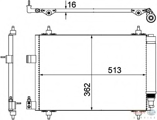 Condensator, climatizare 8FC 351 309-331 BEHR HELLA SERVICE - Radiator clima Condensator, climatizare 8FC 351 309-331 BEHR HELLA SERVICE - Radiator clima