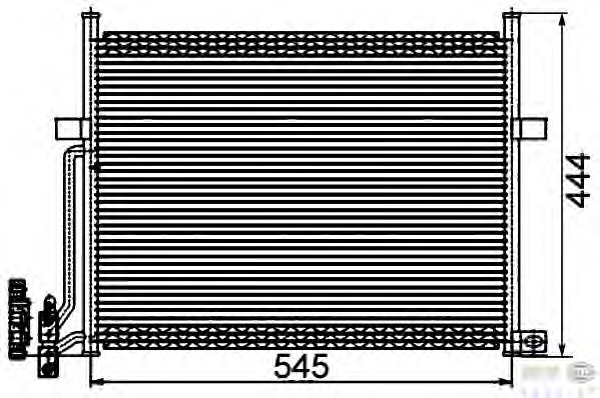 Condensator, climatizare 8FC 351 309-461 BEHR HELLA SERVICE - Radiator clima