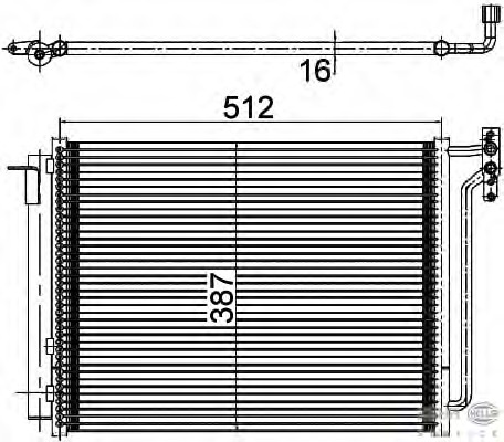 Condensator, climatizare 8FC 351 309-541 BEHR HELLA SERVICE - Radiator clima Condensator, climatizare 8FC 351 309-541 BEHR HELLA SERVICE - Radiator clima