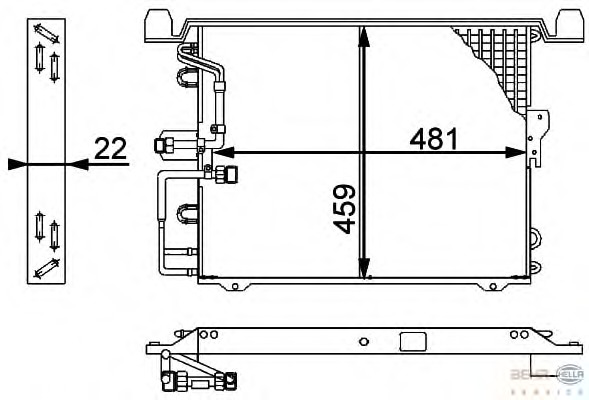 Condensator, climatizare 8FC 351 317-331 BEHR HELLA SERVICE - Radiator clima Condensator, climatizare 8FC 351 317-331 BEHR HELLA SERVICE - Radiator clima