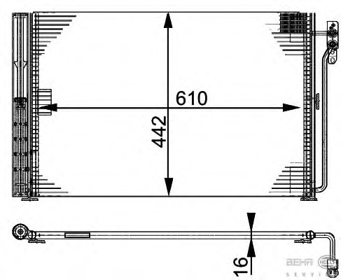 Condensator, climatizare 8FC 351 317-481 BEHR HELLA SERVICE - Radiator clima Condensator, climatizare 8FC 351 317-481 BEHR HELLA SERVICE - Radiator clima