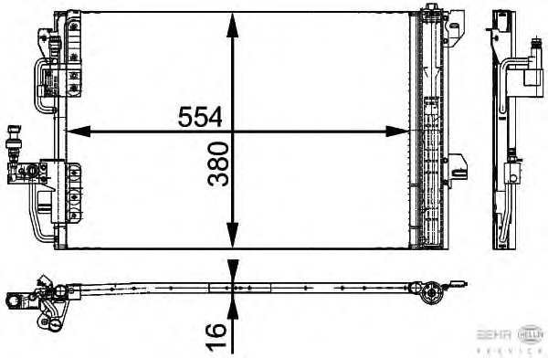 Condensator, climatizare 8FC 351 317-531 BEHR HELLA SERVICE - Radiator clima Condensator, climatizare 8FC 351 317-531 BEHR HELLA SERVICE - Radiator clima