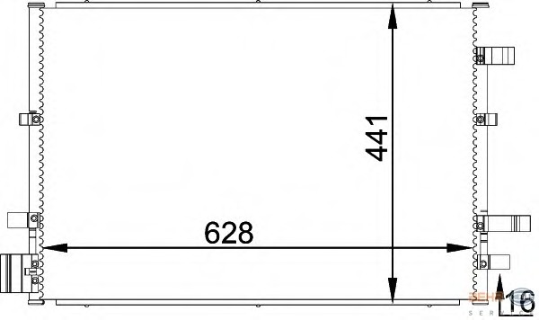 Condensator, climatizare 8FC 351 318-361 BEHR HELLA SERVICE - Radiator clima Condensator, climatizare 8FC 351 318-361 BEHR HELLA SERVICE - Radiator clima