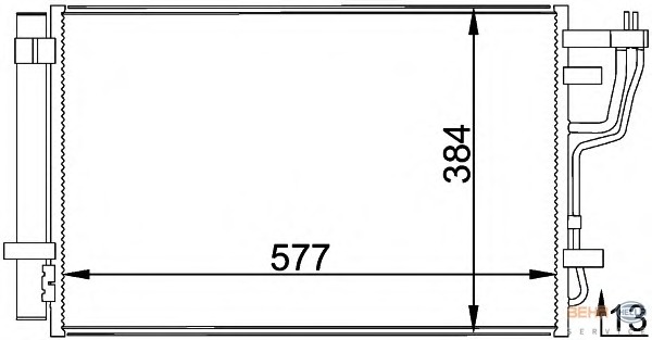 Condensator, climatizare 8FC 351 318-441 BEHR HELLA SERVICE - Radiator clima Condensator, climatizare 8FC 351 318-441 BEHR HELLA SERVICE - Radiator clima