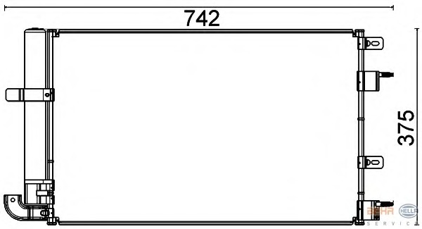 Condensator, climatizare 8FC 351 318-601 BEHR HELLA SERVICE - Radiator clima Condensator, climatizare 8FC 351 318-601 BEHR HELLA SERVICE - Radiator clima