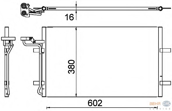 Condensator, climatizare 8FC 351 319-301 BEHR HELLA SERVICE - Radiator clima Condensator, climatizare 8FC 351 319-301 BEHR HELLA SERVICE - Radiator clima