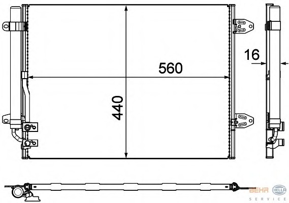 Condensator, climatizare 8FC 351 319-421 BEHR HELLA SERVICE - Radiator clima Condensator, climatizare 8FC 351 319-421 BEHR HELLA SERVICE - Radiator clima