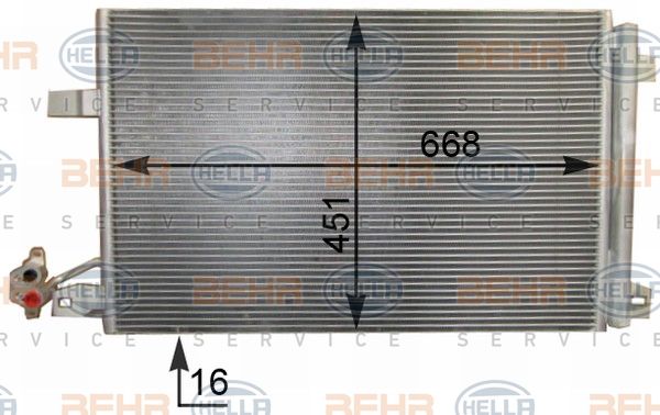 Condensator, climatizare 8FC 351 343-131 BEHR HELLA SERVICE - Radiator clima Condensator, climatizare 8FC 351 343-131 BEHR HELLA SERVICE - Radiator clima