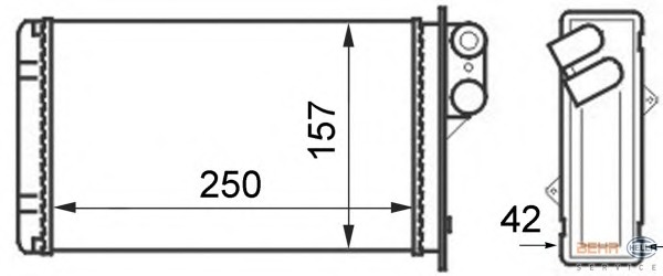 Schimbator caldura, incalzire habitaclu 8FH 351 024-291 BEHR HELLA SERVICE - Schimbator caldura Schimbator caldura, incalzire habitaclu 8FH 351 024-291 BEHR HELLA SERVICE - Schimbator caldura