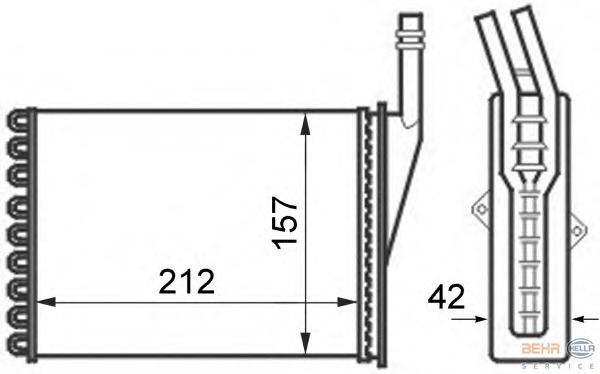 Schimbator caldura, incalzire habitaclu 8FH 351 024-351 BEHR HELLA SERVICE - Schimbator caldura Schimbator caldura, incalzire habitaclu 8FH 351 024-351 BEHR HELLA SERVICE - Schimbator caldura