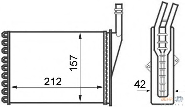 Schimbator caldura, incalzire habitaclu 8FH 351 024-361 BEHR HELLA SERVICE - Schimbator caldura Schimbator caldura, incalzire habitaclu 8FH 351 024-361 BEHR HELLA SERVICE - Schimbator caldura
